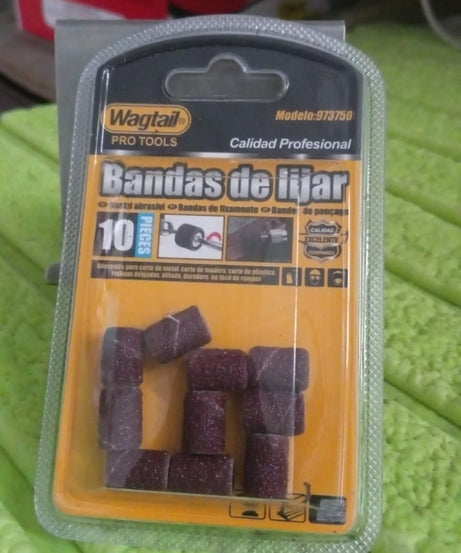 Nail Drill Sanding Band Machine Replacement Bits Pedicure Tool (10 Pcs Set)