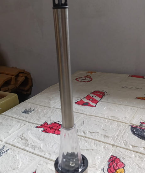 Solar garden lights with LED for outdoor paths