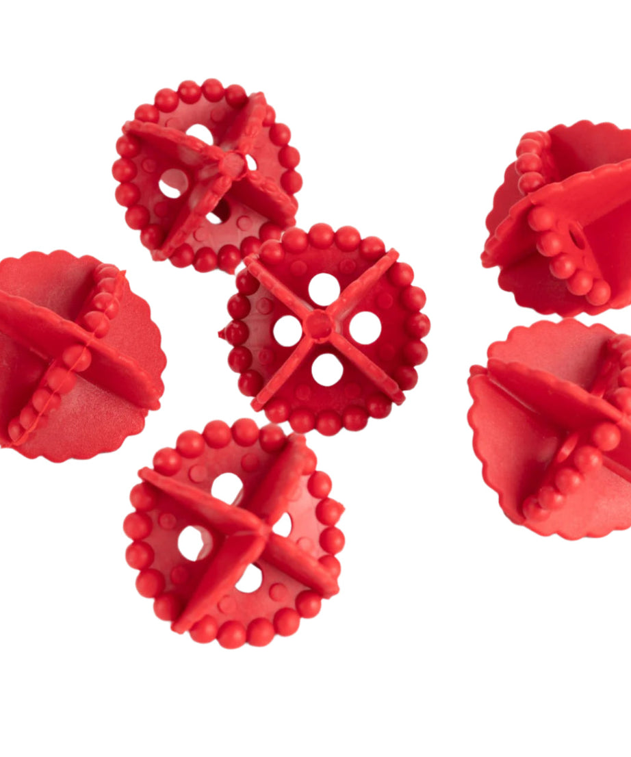 Laundry washing balls for detergent-free washing.