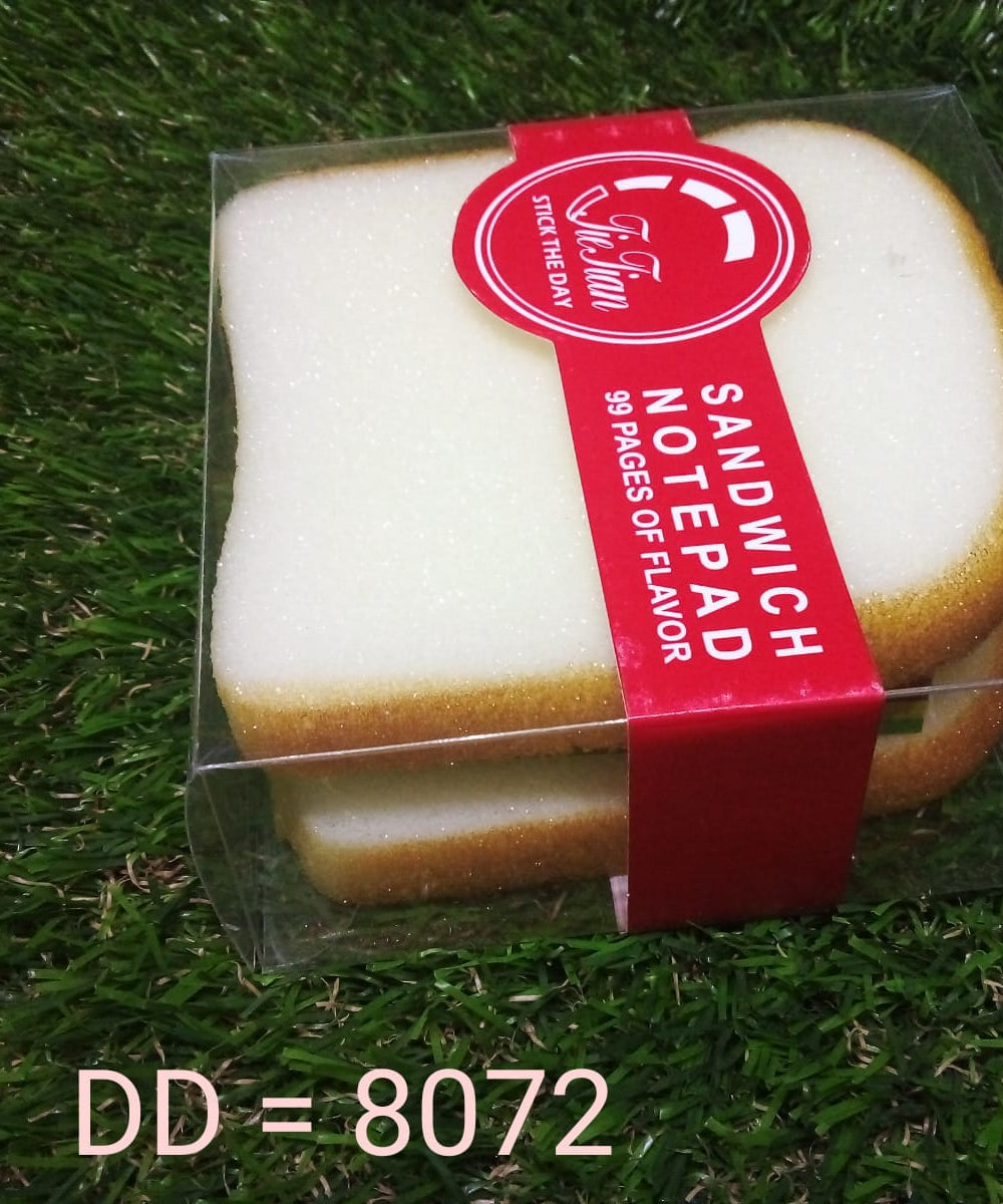 Sandwich Shaped Note  /  Sticky Notes  /  Memo Notes, Unique Mini Notes (Multicolor)