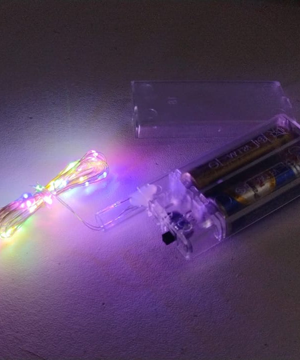 Multicolor 2AA Battery Powered, Copper Wire String Fairy Lights with 30 LEDs