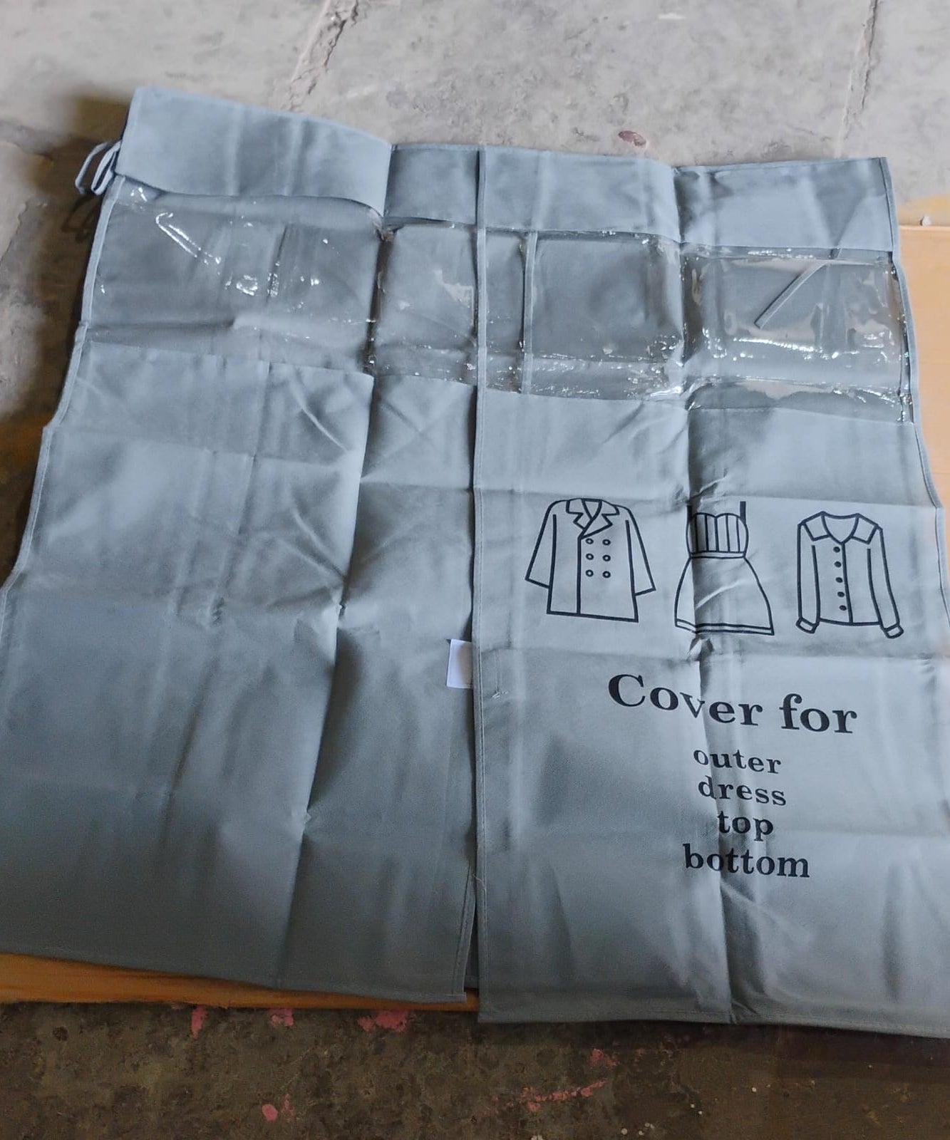 Hanging Garment Dust Cover for Clothes Rack (1 Pc)