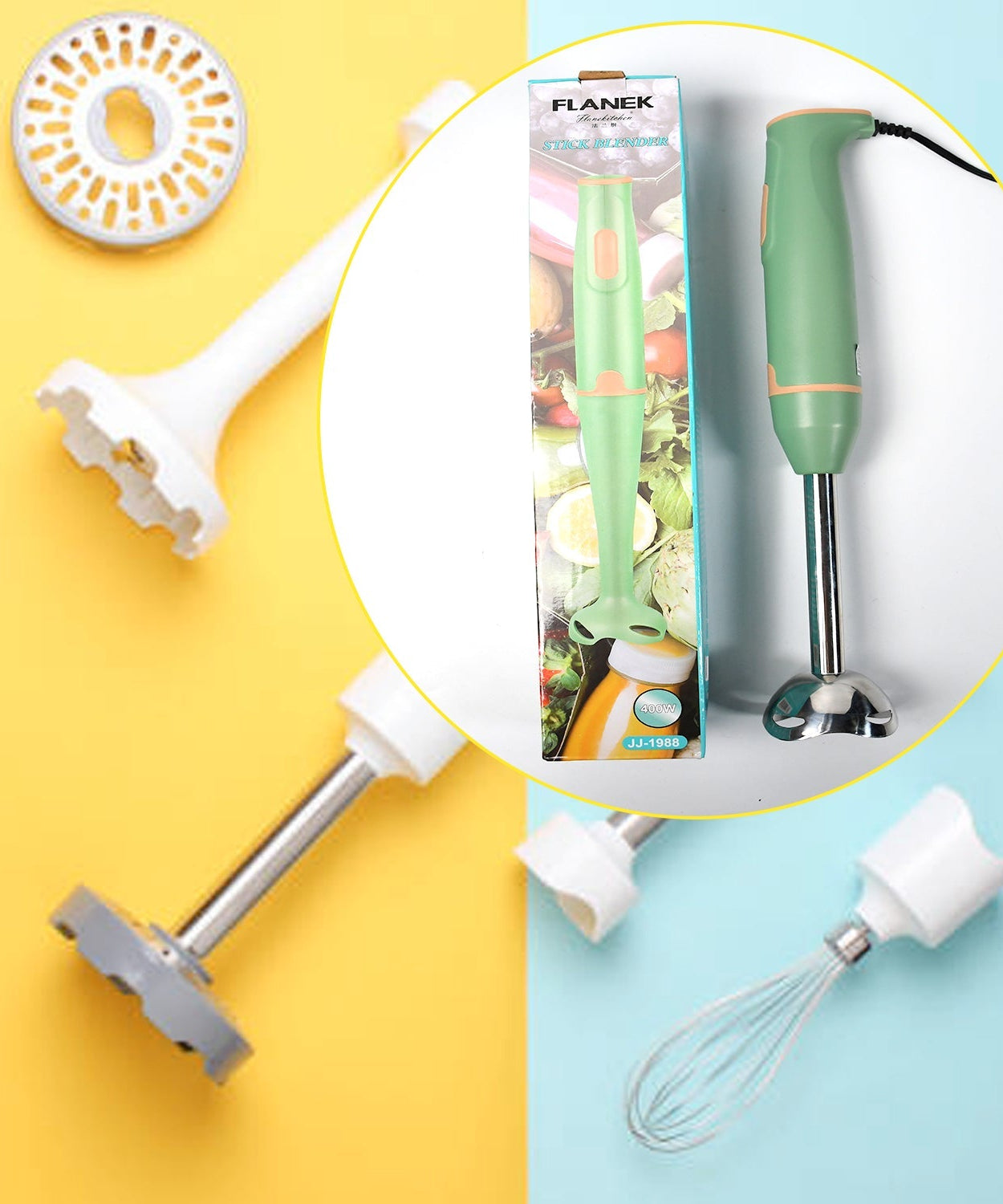 Stainless steel hand blender