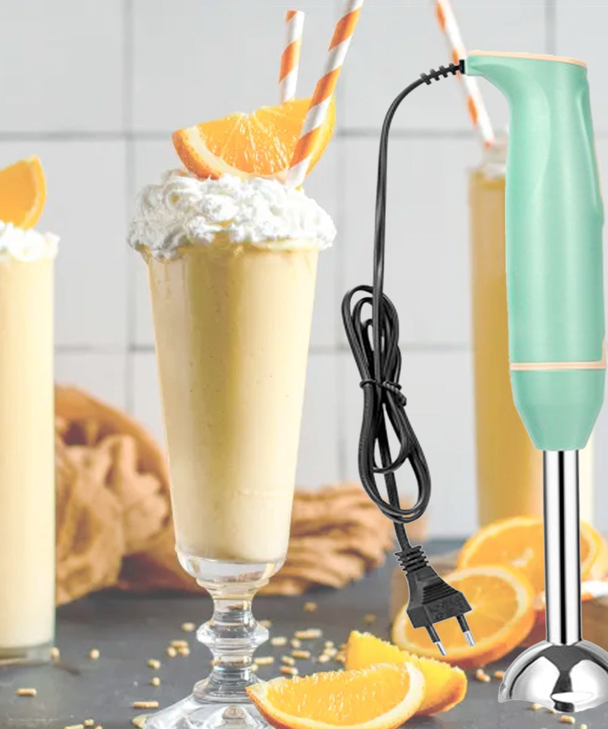 Handheld blender for soups