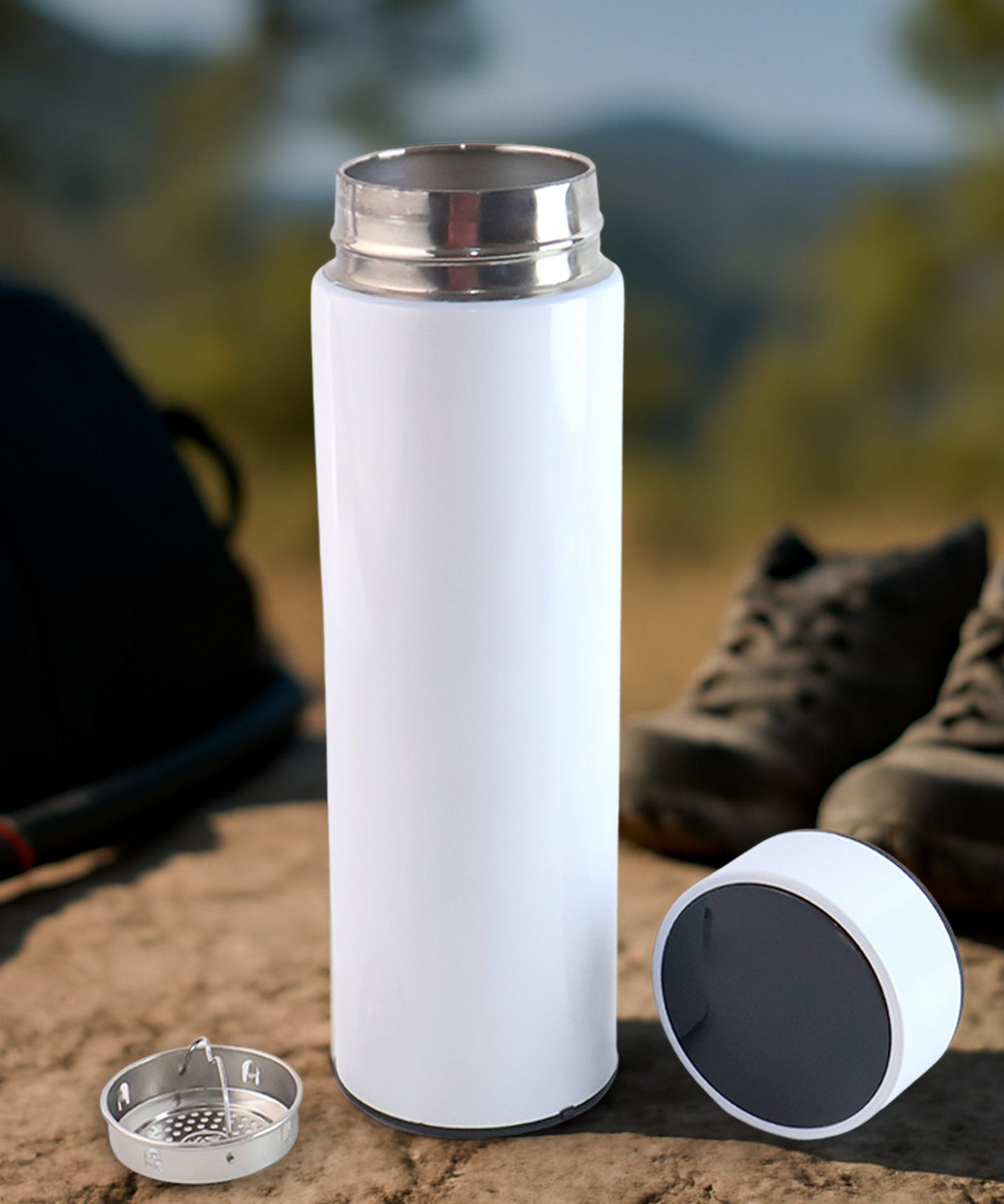 White Vacuum Bottle 