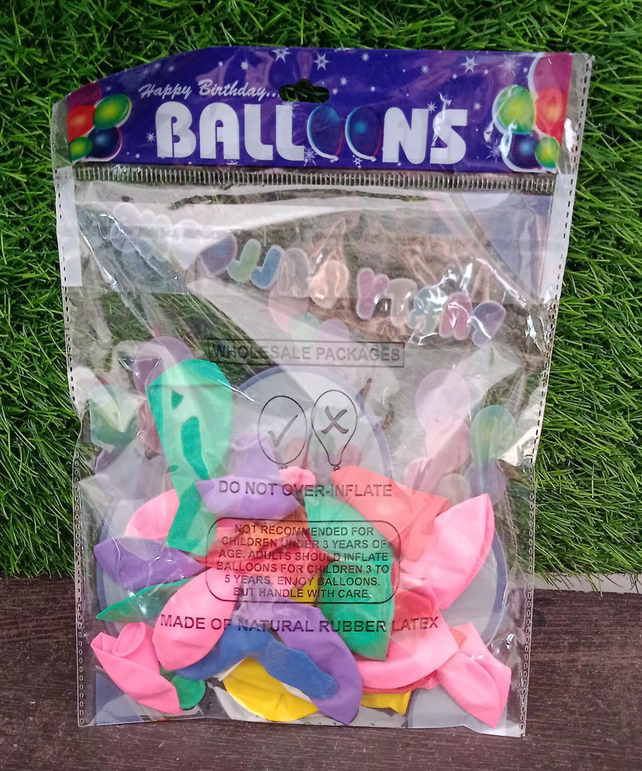 Balloons Kinds of Latex Balloons for Birthday / Anniversary / Valentine's / Wedding / Engagement Party Decoration Birthday Decoration Items for Kids Multicolor (24 Pcs Set)