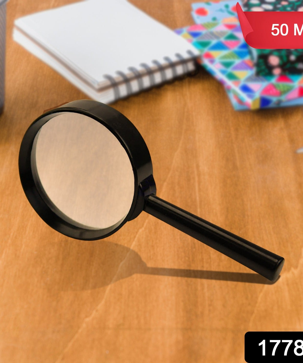 Real Glass Magnifying Lens for Reading, Breakage-Proof (50 mm)