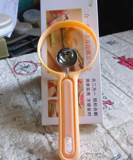 2-in-1 Fruit Peeler & Baller for Avocado & Watermelon (1 Pc, Kitchen)