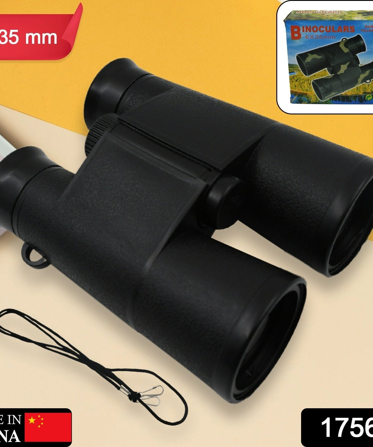 Learning Toy Binoculars / Telescopic for Kids Educational Birthday Return Gifts for Boys and Girls in Bulk Hunting Bird Watching Camping Outdoor, Binoculars for Hunting Trips (6x35 MM / 1 Pc)