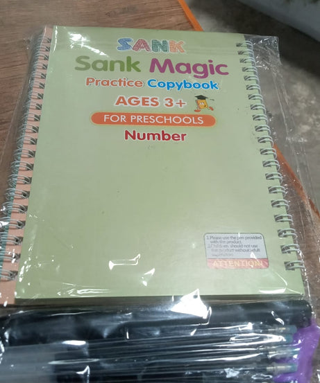 Magic copybook set for improving writing skills