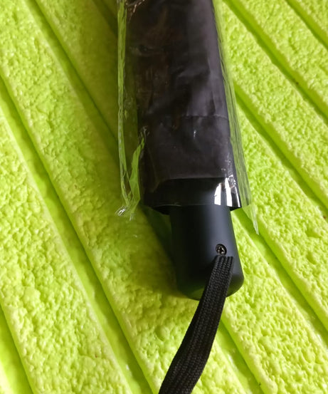 2 Fold Manual Umbrella – Wind, Sun & Rainproof with Steel Shaft & Wrist Strap