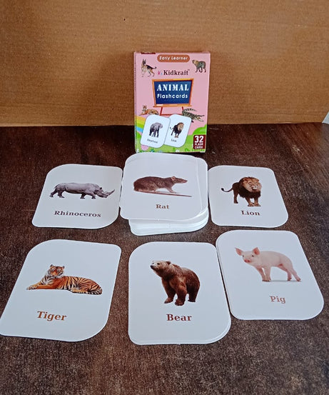 Kidkraft 32-Piece Animal Flash Cards Set