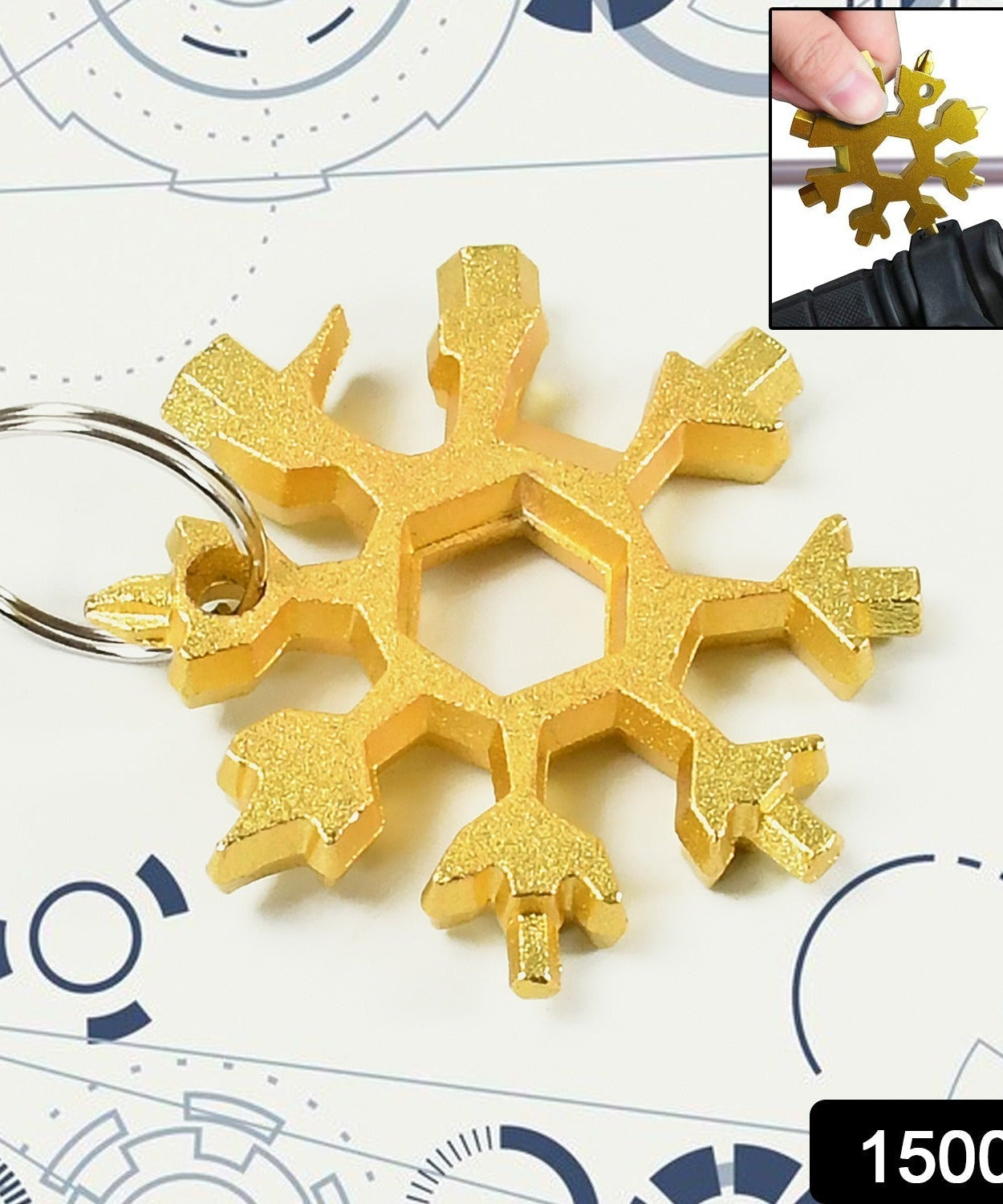 18-in-1 Snowflake Multi-Tool – Portable Bottle Opener, Screwdriver & Wrench