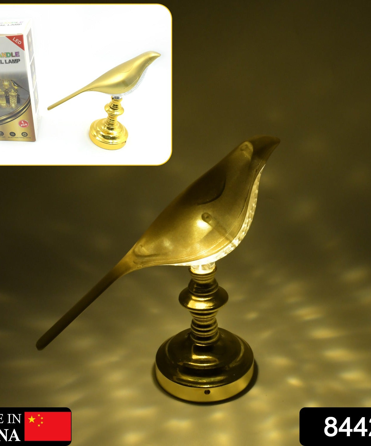 Elegant crystal LED table lamp providing soft and efficient lighting