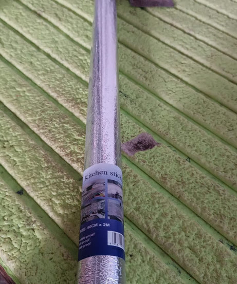 Aluminium foil for Kitchen and Aluminium Foil Paper Sticker Roll for Kitchen Wall, Drawers. (60cmx2Meter)