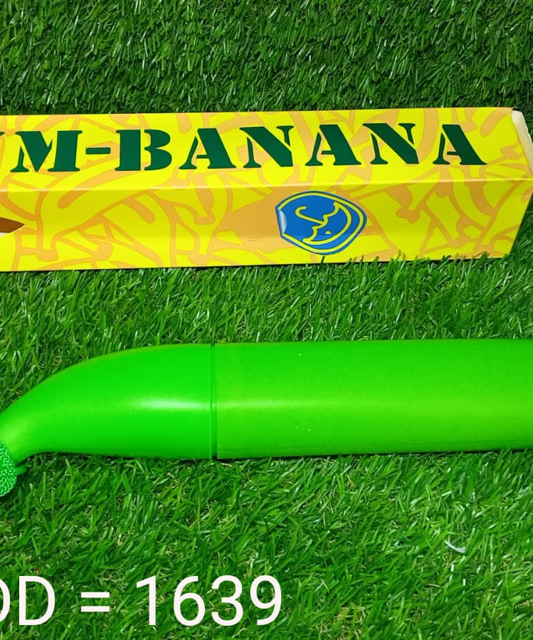 Compact foldable umbrella, banana shape, stylish design.