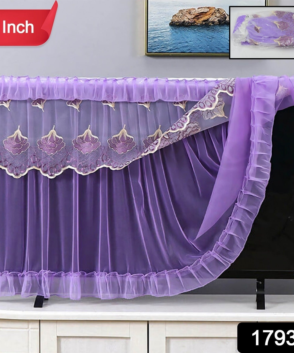 Dustproof Cover for Indoor, TV Screen Protector Cloth Cover (32 Inch)