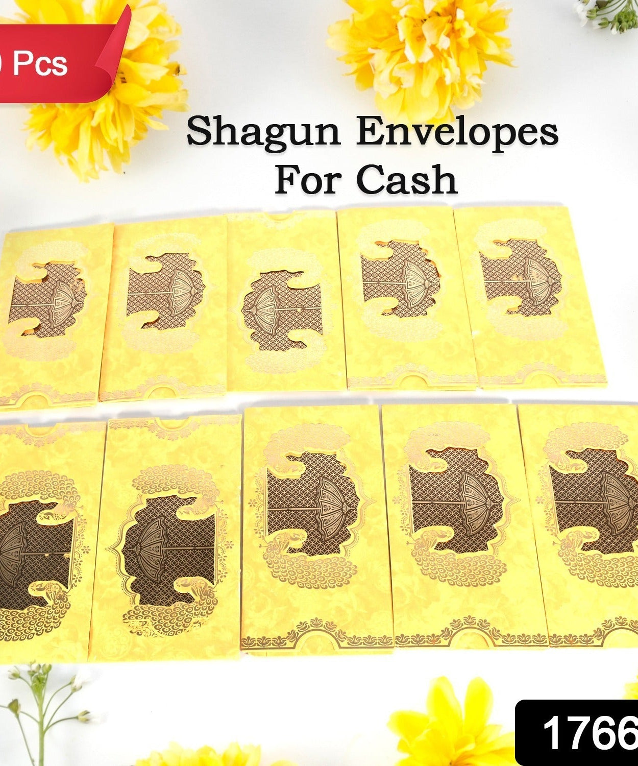 Wedding Gift Envelopes pack of 10 pcs Money Cash Gift Cover Shagun Birthday Marriage, Baby Shower, Anniversary, Money Envelope Lifafa Envelope Multicolor Premium Envelope (10 Pcs Set)