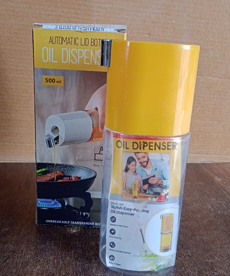 500 ml Automatic Oil Dispenser Bottle with One-Touch Controlled Pour Spout (1 Pc)