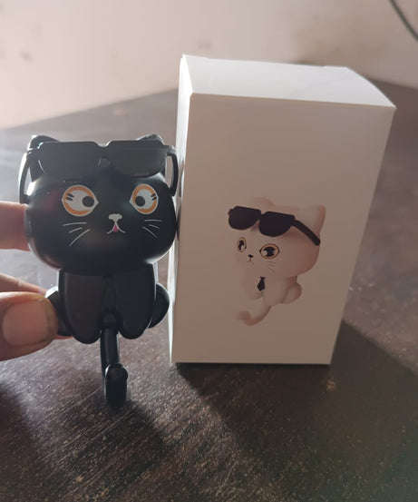 Cat Hook for Wall, Cute Cat Key Hook with Sunglasses (1 Pc)