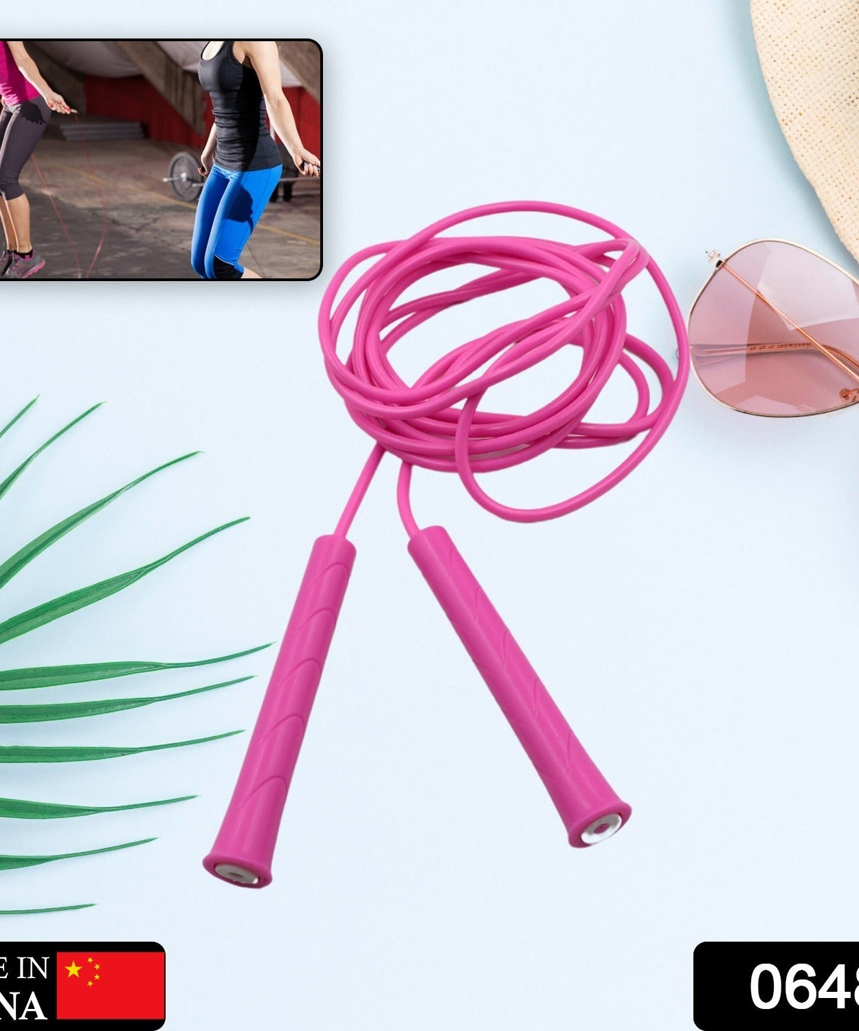 3m Plastic Adjustable Jump Rope: High-Speed Skipping, Crossfit, Fitness