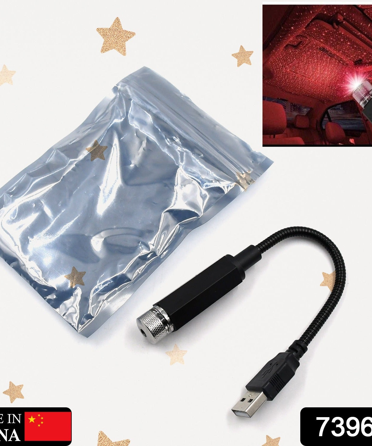 Adjustable star projector light for romantic settings