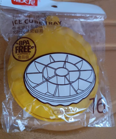 Ice Cube Tray with Lid Grid-16 (1 Pc)