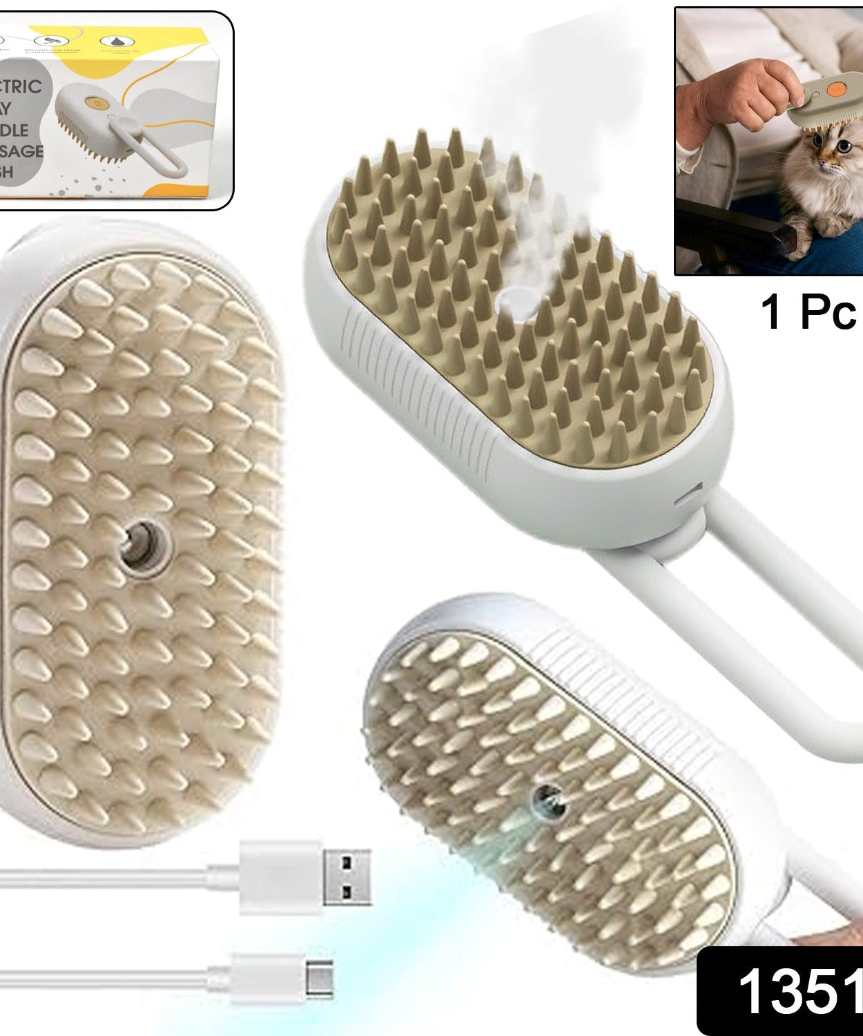 SteamEase Massage & Hair Removal Brush