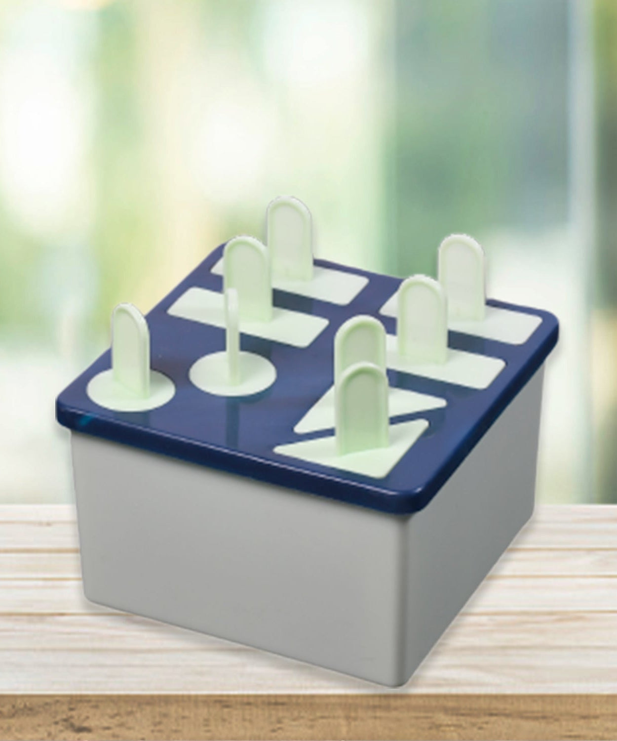 Reusable kulfi mold with 8 compartments