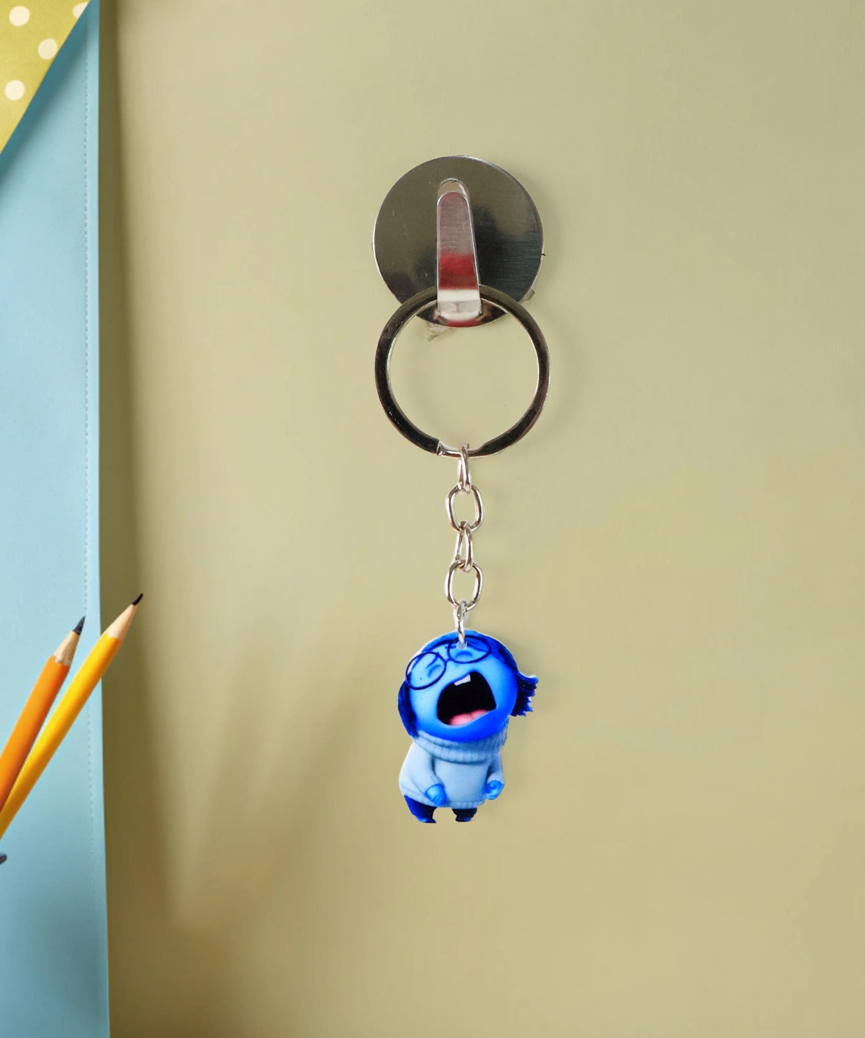 Cute Cartoon Character Girl Keychain For Kids, Bags & Stationery