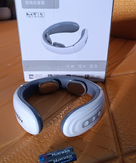 2 Heads Smart Electric Neck and Back Pulse Massager (1 Pc / Mix Design)