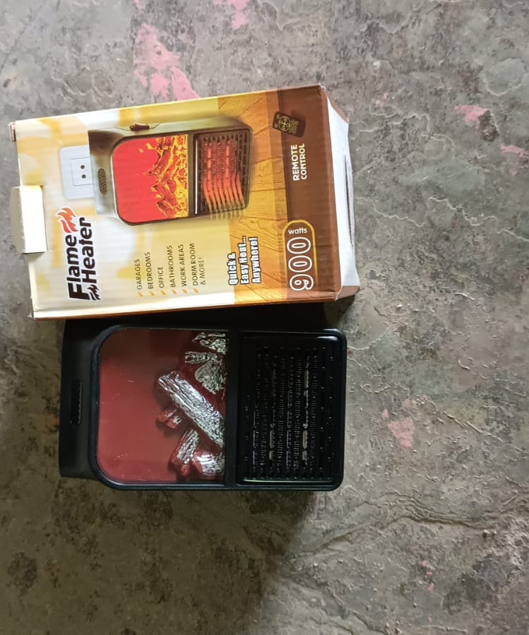 Portable Electric Fireplace lamp LED Flame Heater (900w / 1 Pc)