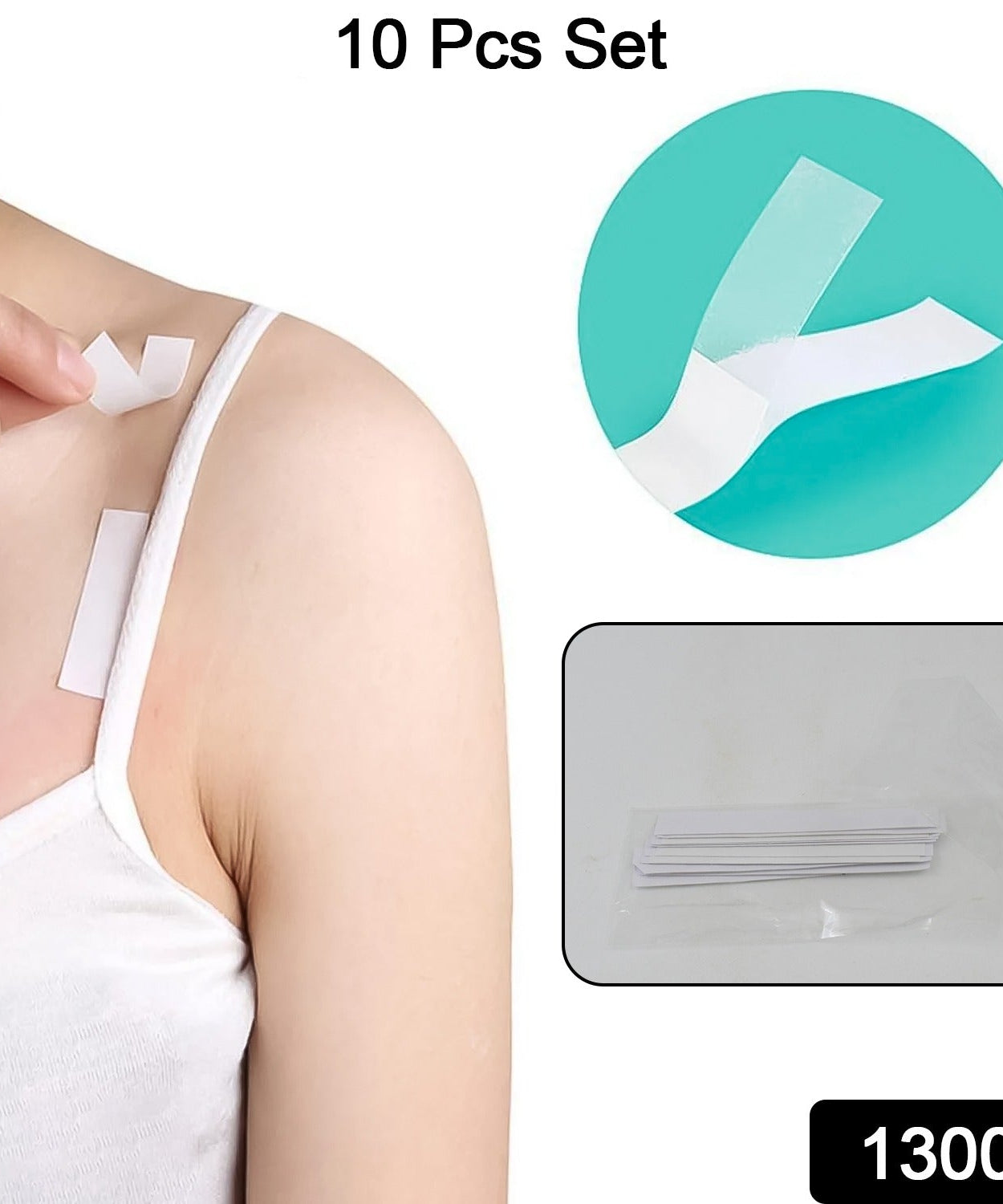 Waterproof Anti-Skid Transparent Medical Tape for Lingerie (10 Pcs Set)