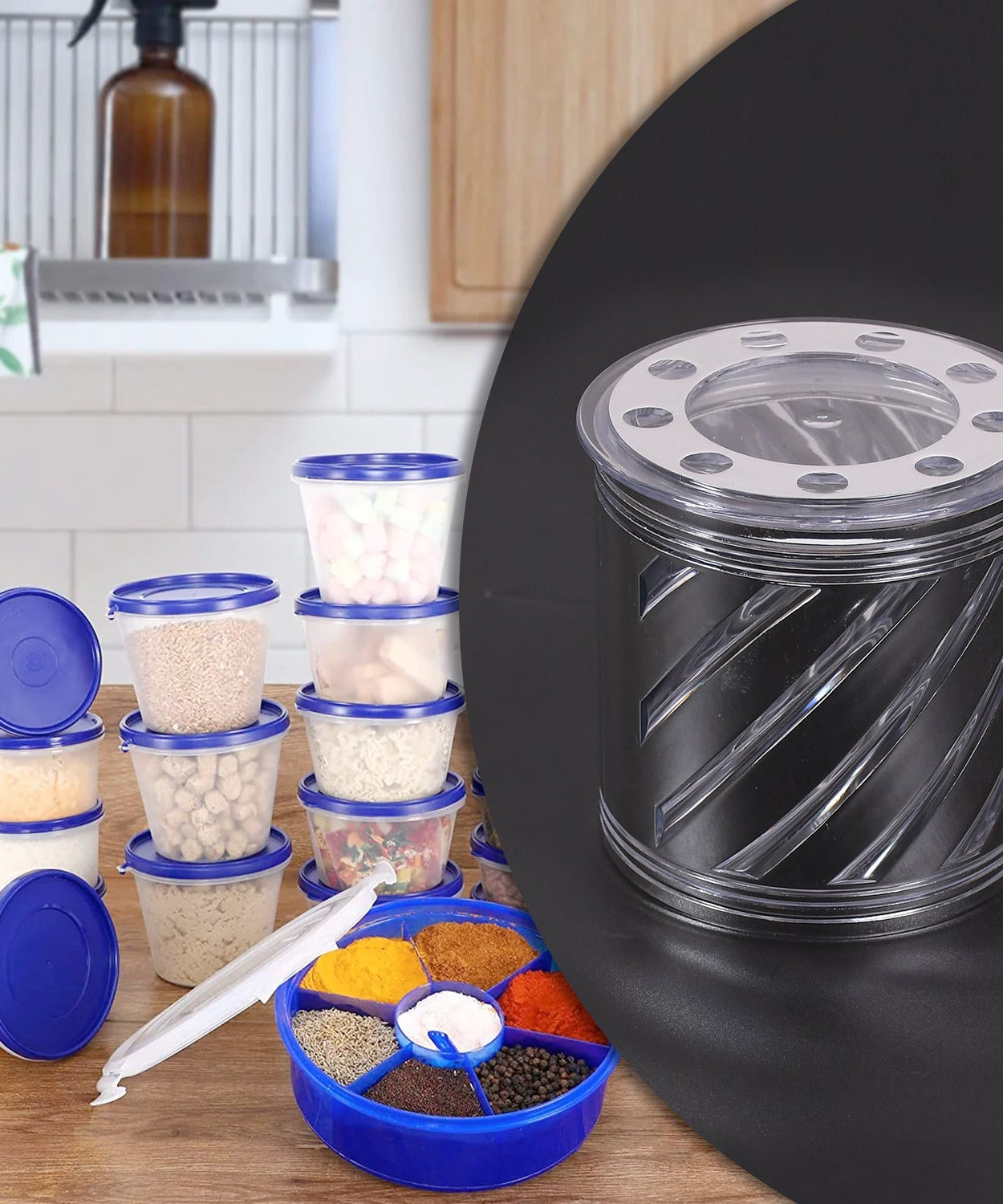 750ml storage container for kitchen use