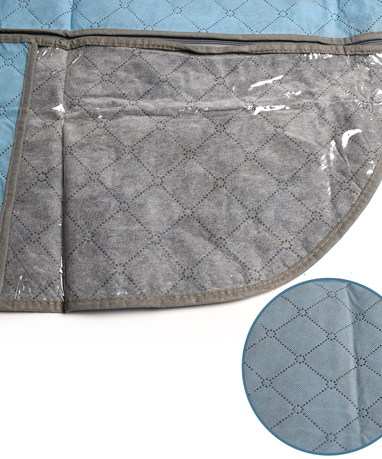 Non-woven suit cover with fold-over design