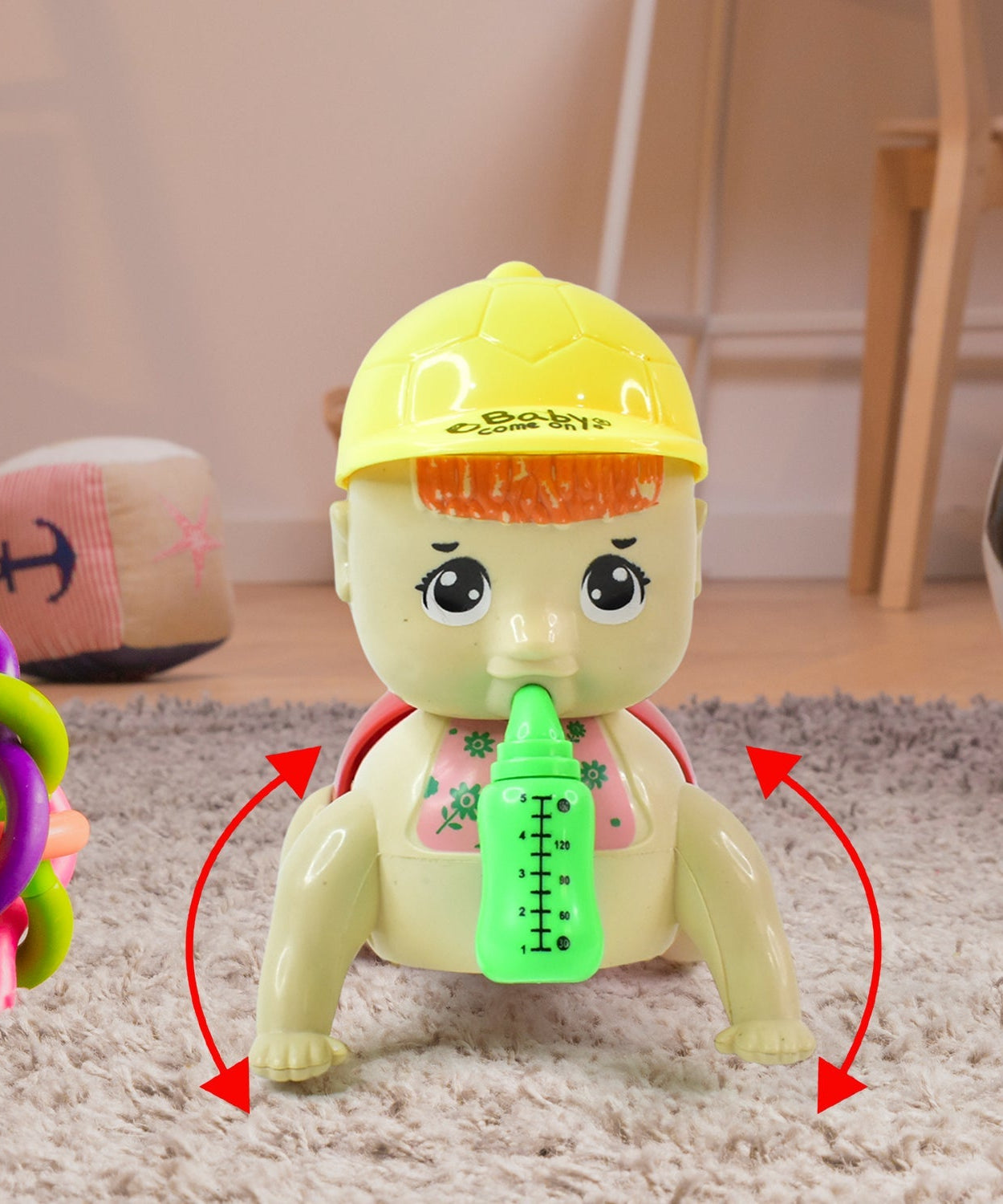 Musical Baby Crawling Doll