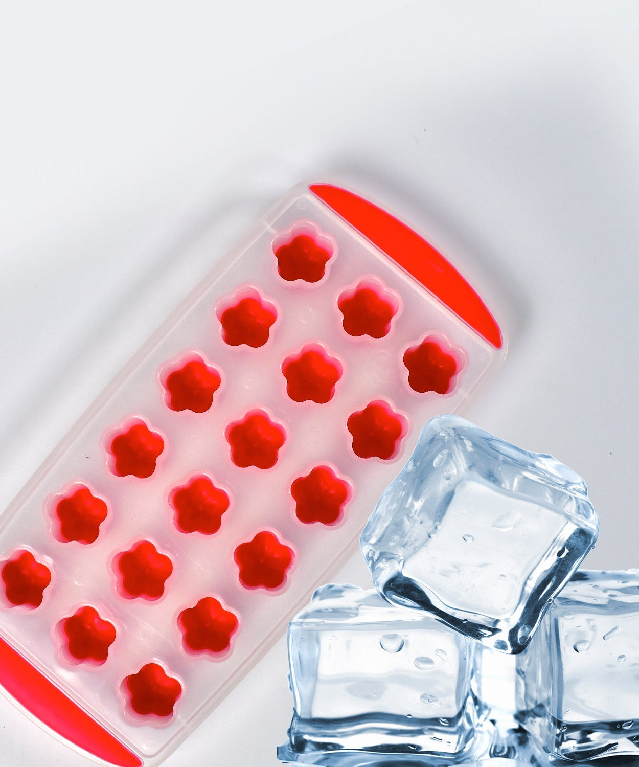 Ice Mould Flower Shape 18 Cavity Mould ice Tray Sphere ice Flower Mould Small ice Flower Tray Mini ice Cube Tray