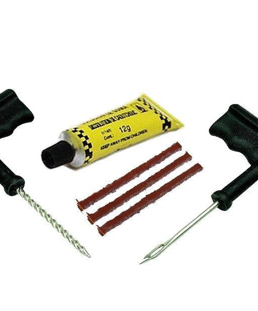 Full puncture repair set for cars and bikes