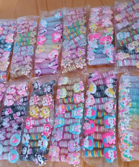 Spiral Hair Braiding Clips for Kids (12 Pc /  Mix Design)