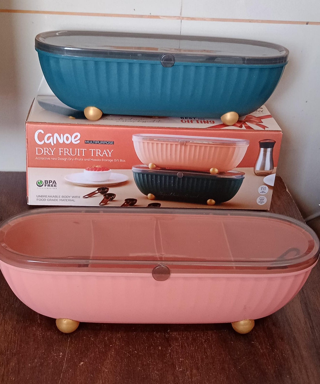 8255 Spice Bottle Spice Jar Durable Spice Seasoning Box, Jar Food Grade Spoon Seasoning Case for Kitchen / Dry fruit Tray (1 Pc)