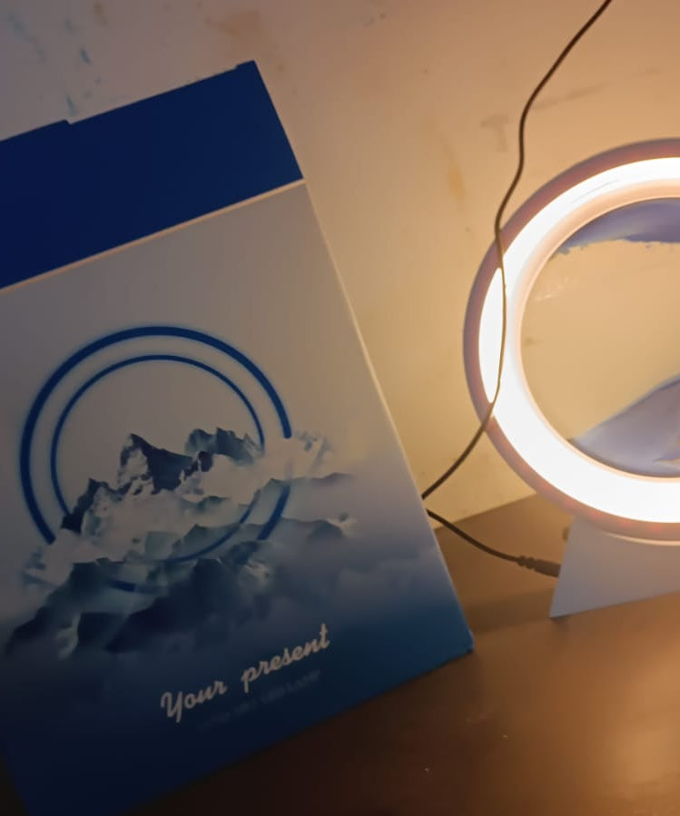 3D Liquid motion Display With LED Light (1 Pc)