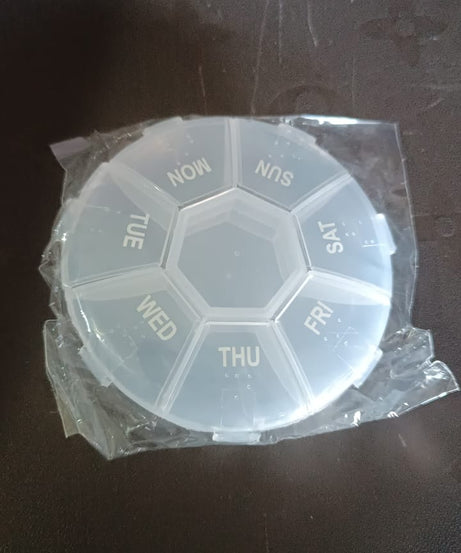 7-Sided Portable Pill Box Medicine Planner Small case