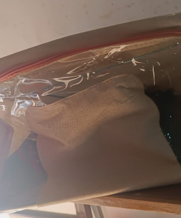 Zippered Closet Storage Box with Lid, With Window (Mix Design & Size / 1 Pc)