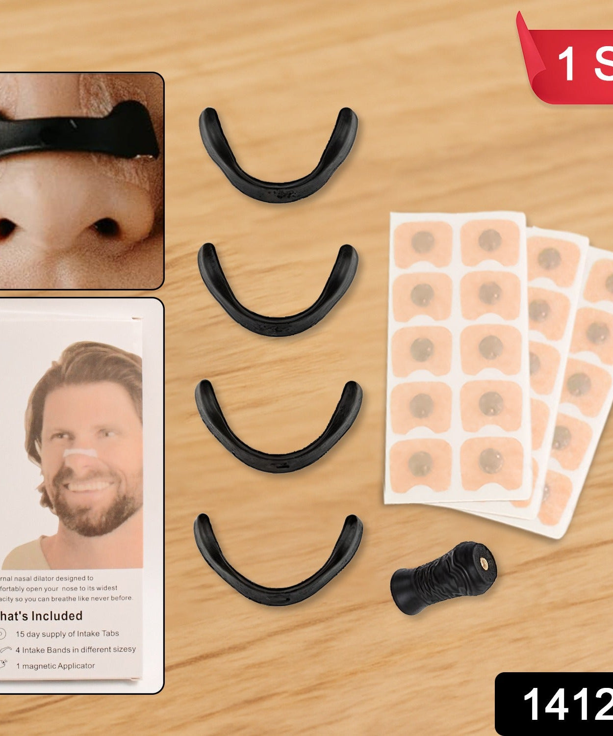 Nasal Strip Starter Kit - Boost Oxygen Intake, Reduce Snoring (1 Set)