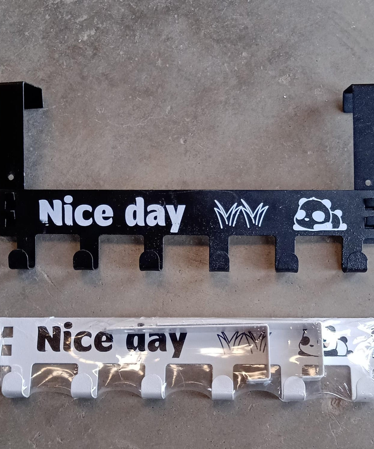 Heavy-Duty Carbon Steel Over Door Hook Rack for Towels & Coats (1 Pc, 6 Hooks)