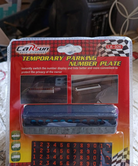 Temporary Car Parking Mobile Number Display with Magnetic Numbers Stickers,Car Parking Magnetic Mobile/Telephone Number Plate (1Pc)  