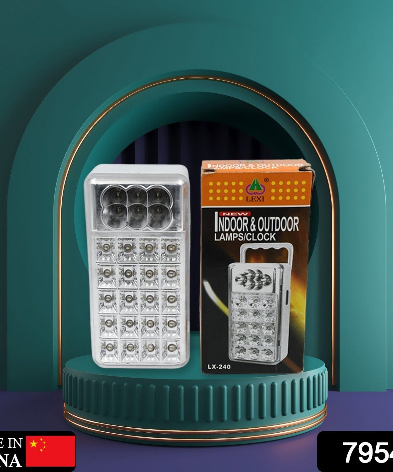 LED torch and emergency light, no battery included