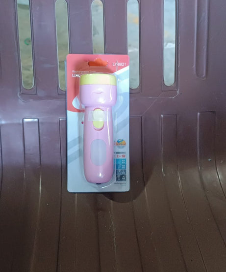 2-in-1 Rechargeable Small Handy LED Torchlight for Home, Outdoor, Tracking (1 Pc)