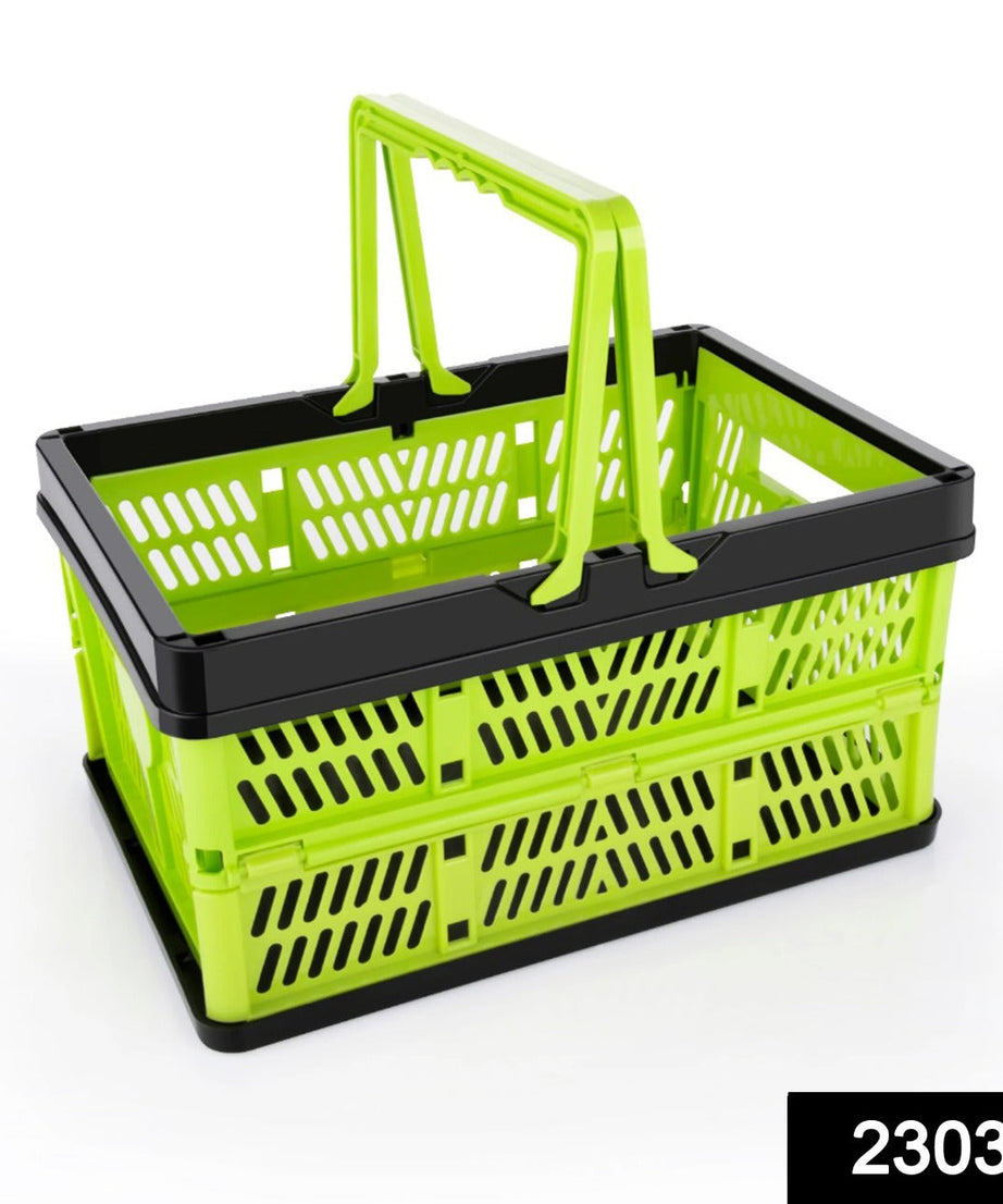 Portable storage crate for groceries