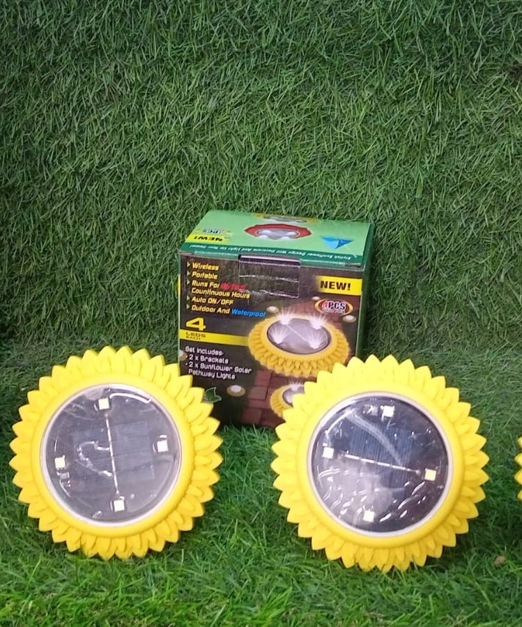 4 Pack Solar Ground Lights, LED Solar Powered Disk Lights Outdoor Waterproof Garden Landscape Lighting for Yard Deck Lawn Pathway Walkway Balcony Decoration